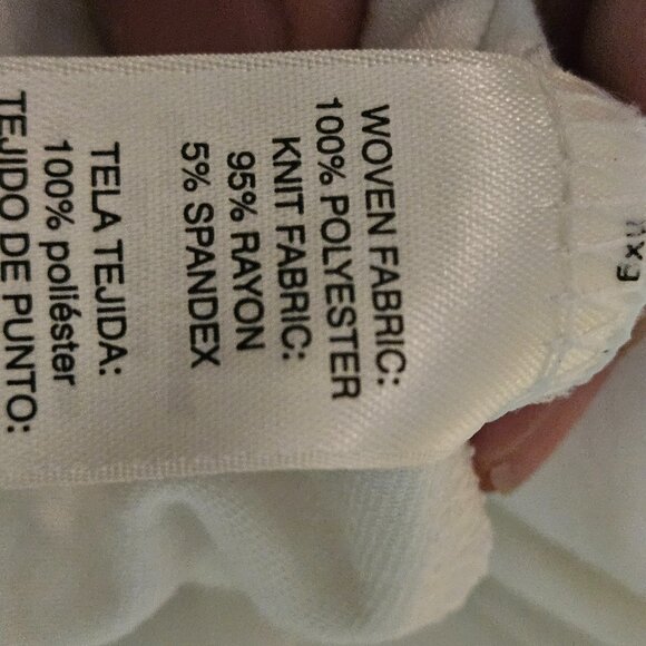 Easywear by Chico's Women's Flowy White Blouse Size 2 (Large/12) - Callout - Picture 8 of 10